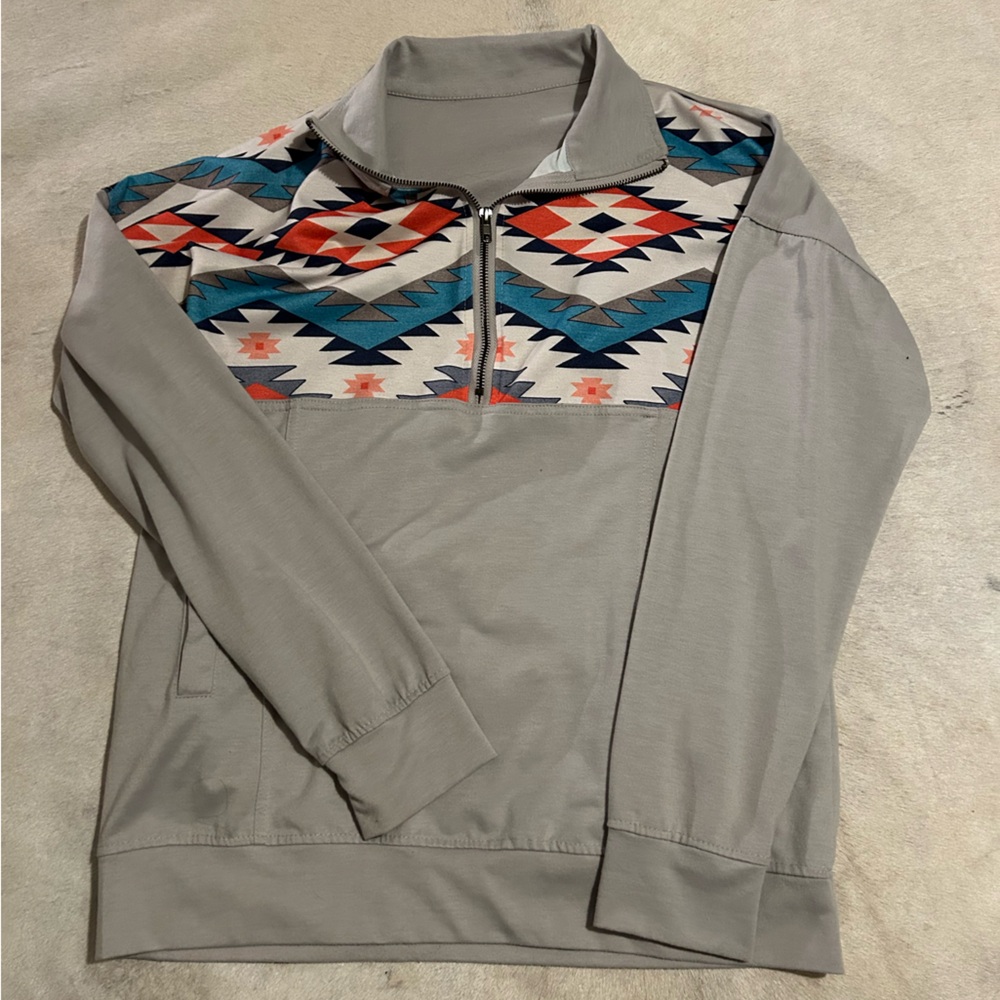 Women’s Aztec quarter zip.